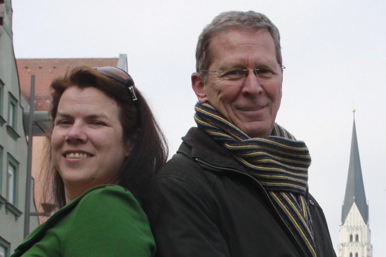 Kreischefin Kerstin Schnapp und Roland Dörfler – zwei der vier Grünen-Kreisräte.