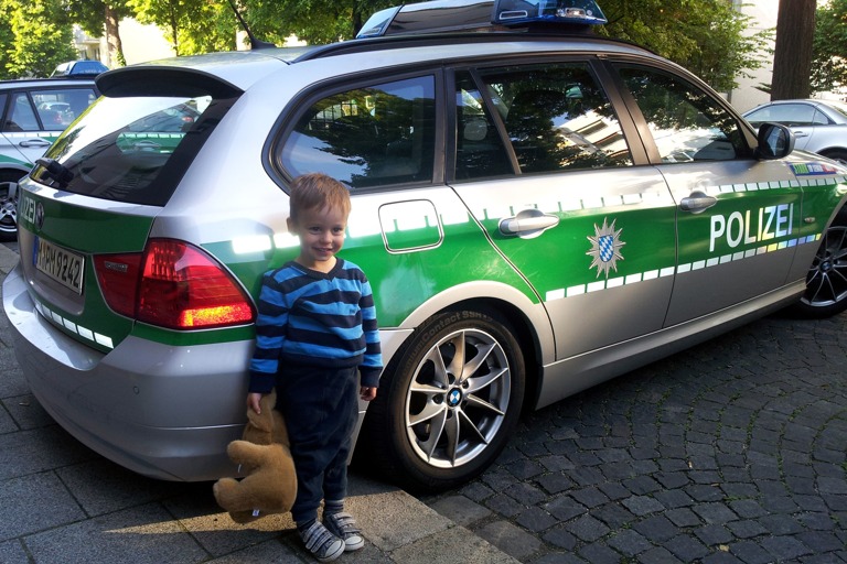 Der junge Entdecker. Foto: Polizei