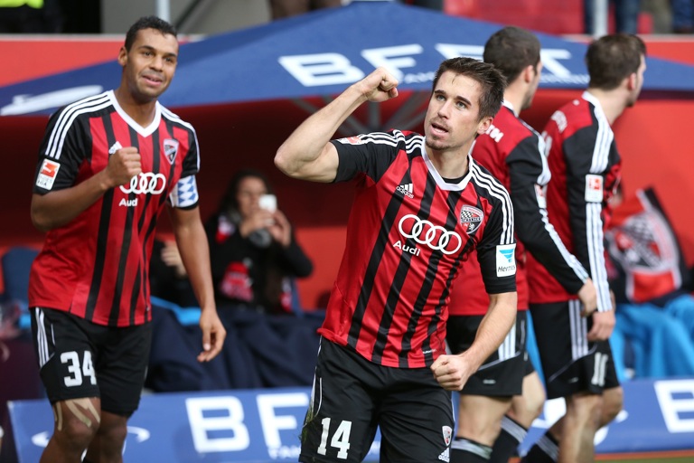 Jubeln ist beim FC Ingolstadt mittlerweile ganz selbstverständlich: Hier freut sich Stefan Lex nach seinem jüngsten Treffer gegen Kaiserslautern. Foto: Bösl