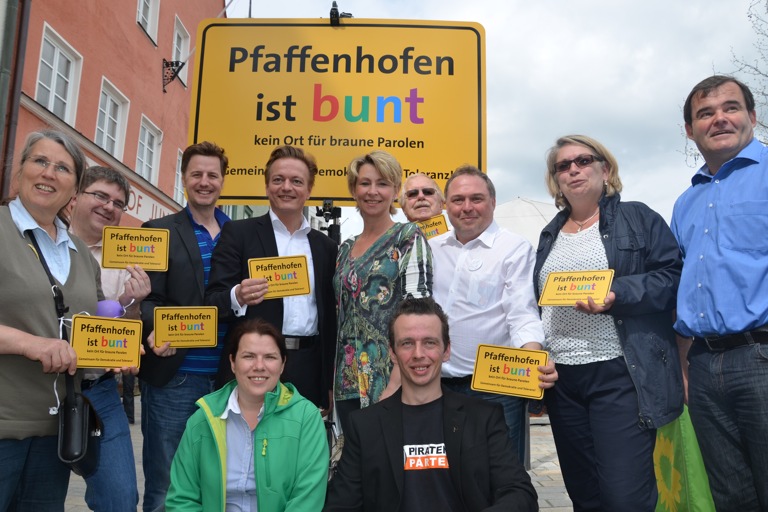 "Pfaffenhofen ist bunt", lautete das Motto einer Kundgebung im Jahr 2013. Archivfoto: Zell