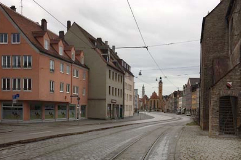 Die menschenleere Innenstadt von Augsburg. Foto: Stadt Augsburg