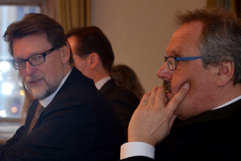 Josef Finkenzeller (rechts), Martin Wolf (links). Archivfoto: Zell