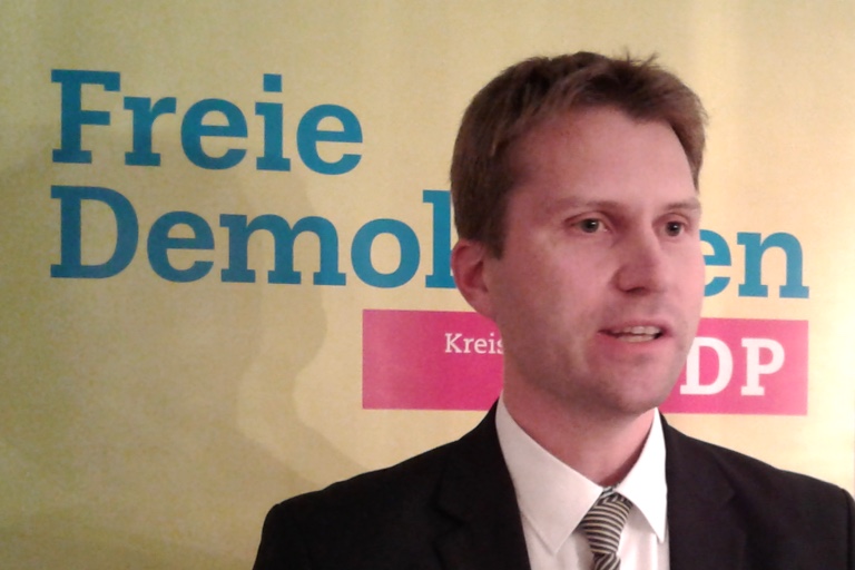 Thomas Neudert zieht für die FDP in den Bundestags-Wahlkampf.