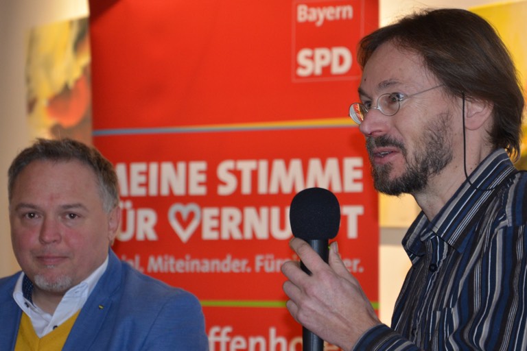SPD-Kreischef Markus Käser (links) und Micha Lohr, der Vorsitzende der BN-Ortsgruppe Wolnzach-Rohrbach. Fotos: Zell