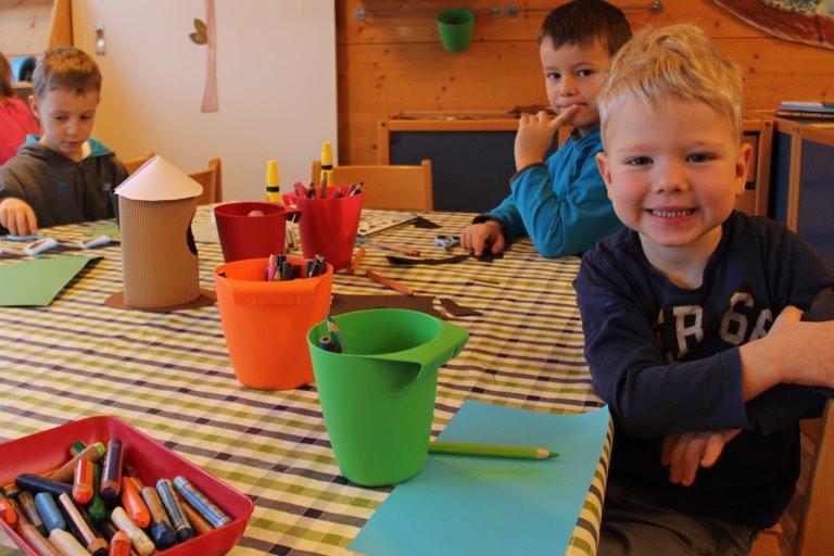 Spielende Kinder im Kindergarten Maria Rast. Foto: Susanne Huber
