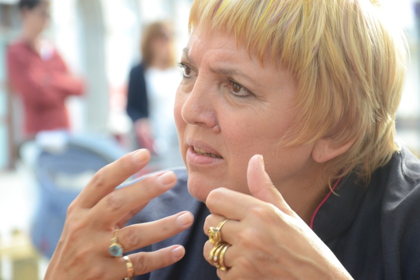 Claudia Roth (Grüne), Abgeordnete und Vizepräsidentin des Bundestags, heute in Pfaffenhofen. Foto: Zell