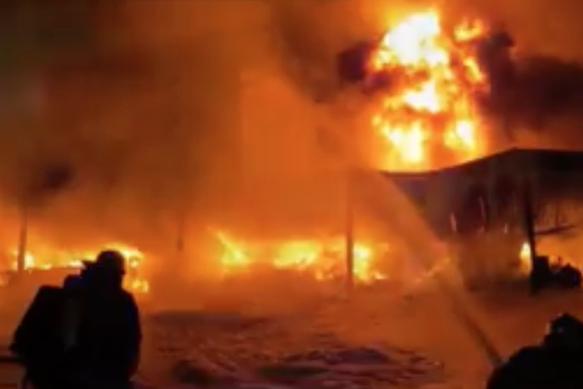 Millionen-Schaden durch Brandstiftung. Fotos: Polizei/Zoll