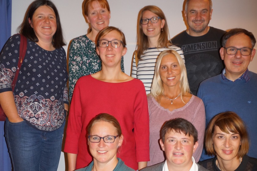 Der neue Elternbeirat des Kindergartens Maria Rast in Niederscheyern.