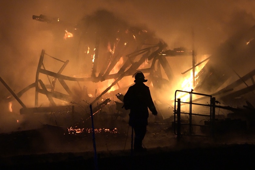 Brand im Kreis Regensburg. Foto: Alexander Auer