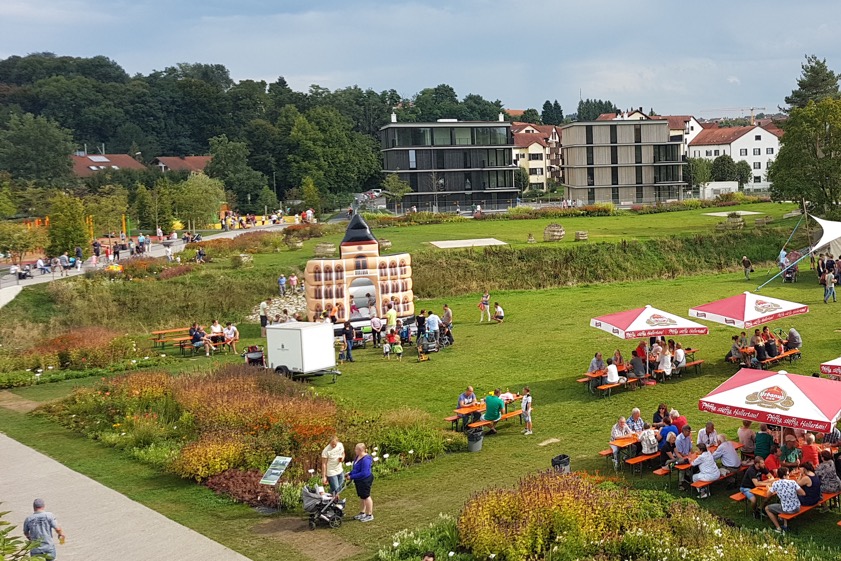 Der im Zuge der kleinen Landesgartenschau entstandene Bürgerpark ist ein Schmuckstück; auf dem Gelände findet sich auch der neue Froschkönig-Spielplatz. (Archivfoto)