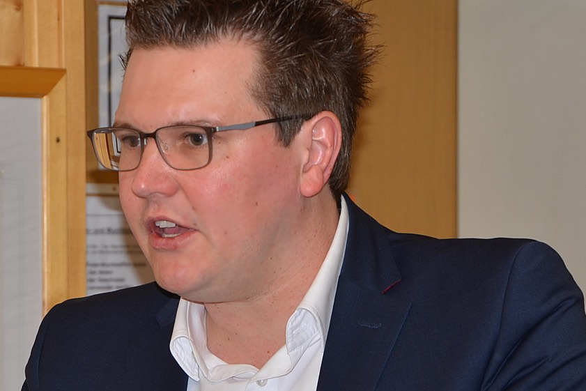Josef Robin (31), Bezirkstags-Kandidat der AfD.