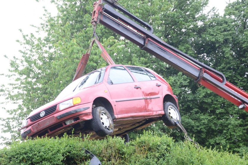 Archivfoto von dem ähnlichen Unfall, der sich kürzlich in Ilmmünster ereignet hatte. Foto: Zell