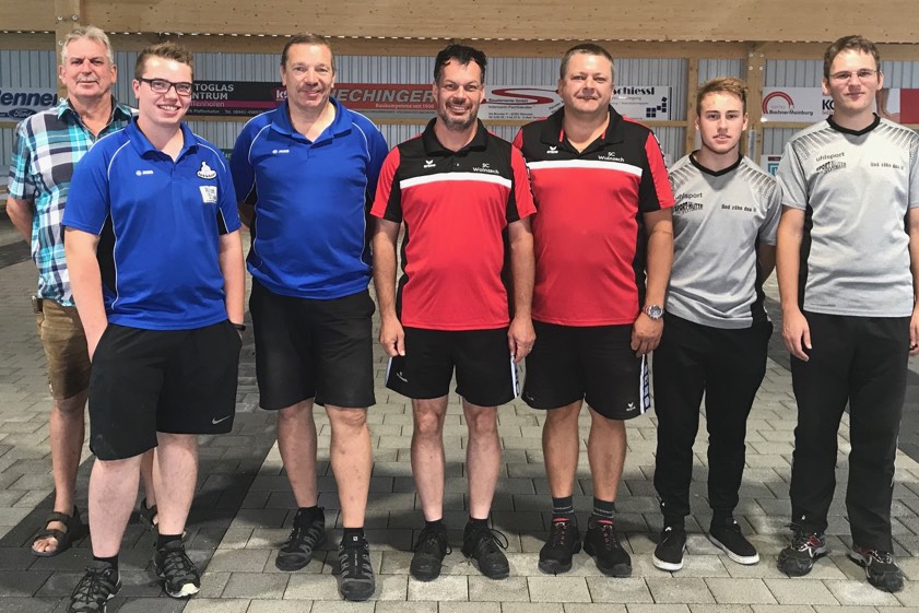 Die drei besten Teams beim Duo-Turnier.