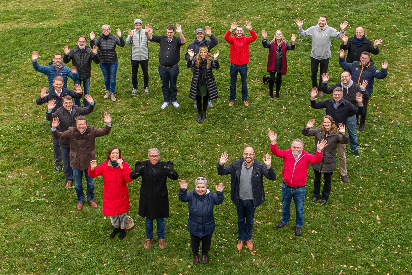Ein Großteil der SPD-Kandidaten für den Stadtrat.