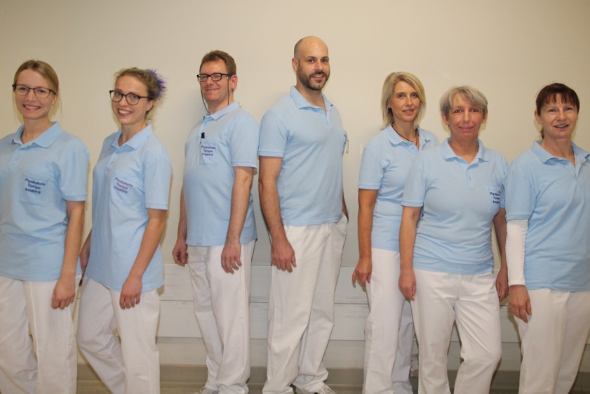 Das Team der Physiotherapie-Praxis an der Ilmtalklinik in Pfaffenhofen.