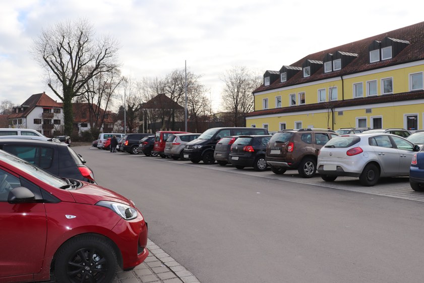 Parkplatz am Stadtgraben. Foto: Steinbüchler