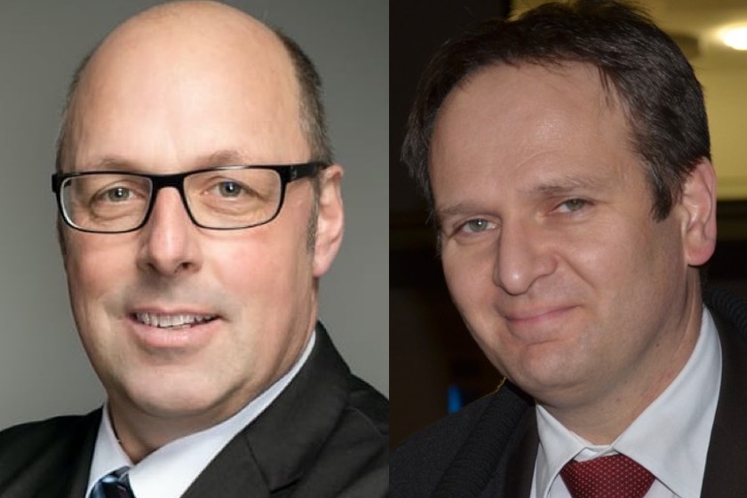 Wolfgang Hagl (links), Albert Hiereth.