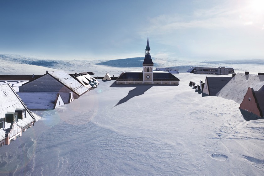 Mit solchen Foto-Montagen rüttelt die Stadt Pfaffenhofen immer wieder auf und wirbt für ein Engagement gegen den Klimawandel. Quelle: ideehochzwei