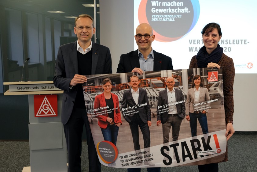 Bernhard Stiedl (links), Jörg Schlagbauer, Tamara Hübner.