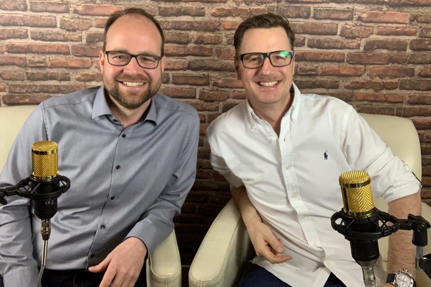 Landrats-Kandidat Andreas Herschmann (links) und Kreistags-Kandidat Florian Simbeck werden laut SPD-Ankündigung morgen Wahlkampf via Internet-Livestream machen.