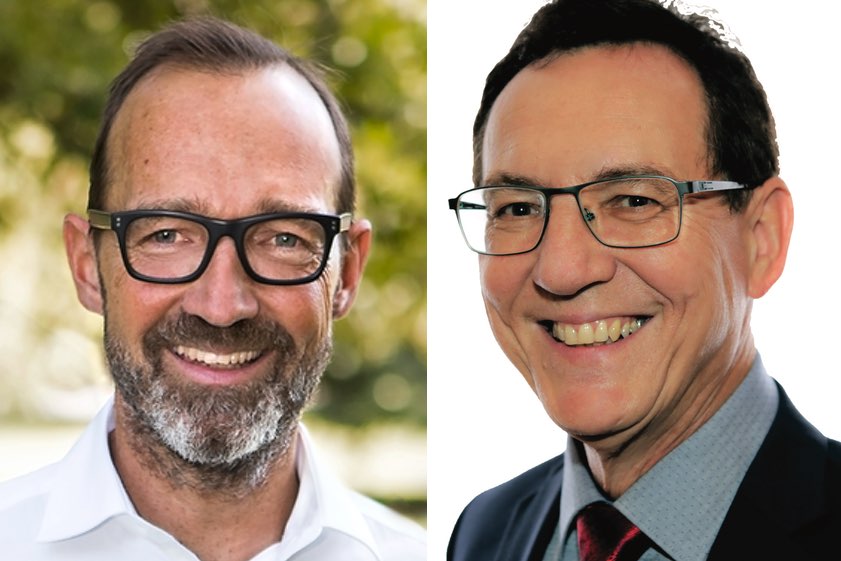 Andreas Hepting (links), Erwin Renauer.
