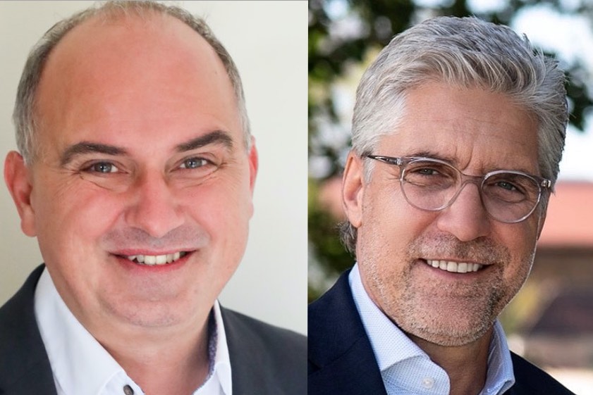 Manfred Sterz (links), Dieter Schwab.