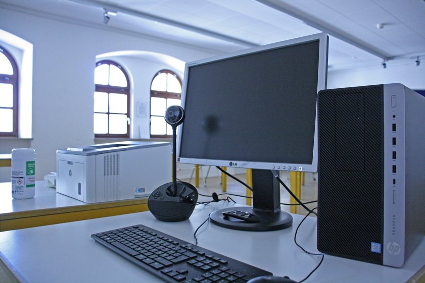 Der Videotelefonie-Platz im Pfaffenhofener Haus der Begegnung.