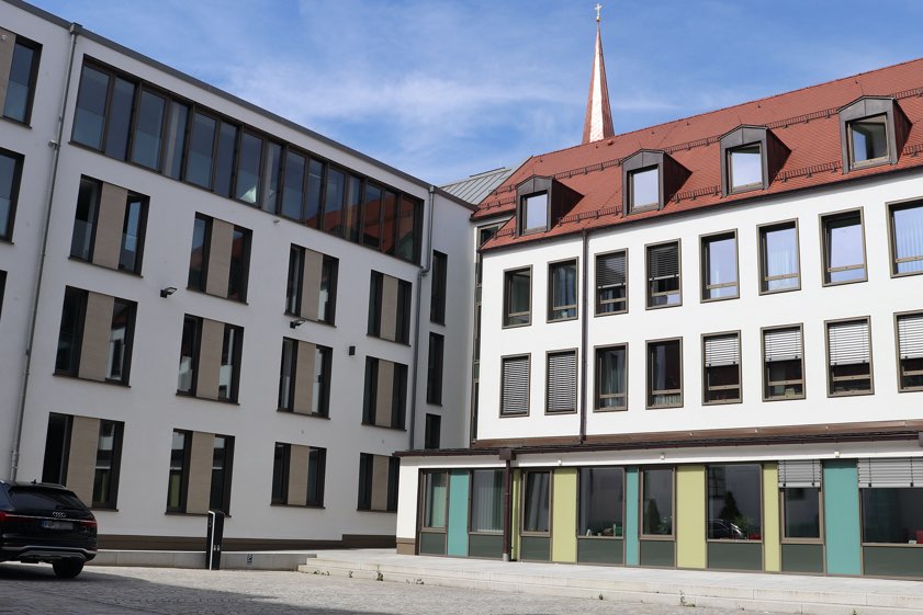 Im Innenhof des Landratsamts werden von 19. Juni bis 2. August die Veranstaltungen des Kultursommers stattfinden. Foto: Nina Karl