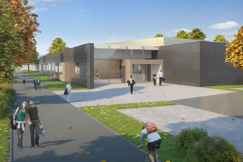 So soll das neue Pfaffenhofener Hallenbad aussehen. Rendering: C. Krieger Architekten und Ingenieure GmbH