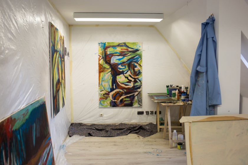 Das Atelier von Rosa Rauscher. Foto: Caro Wessolek