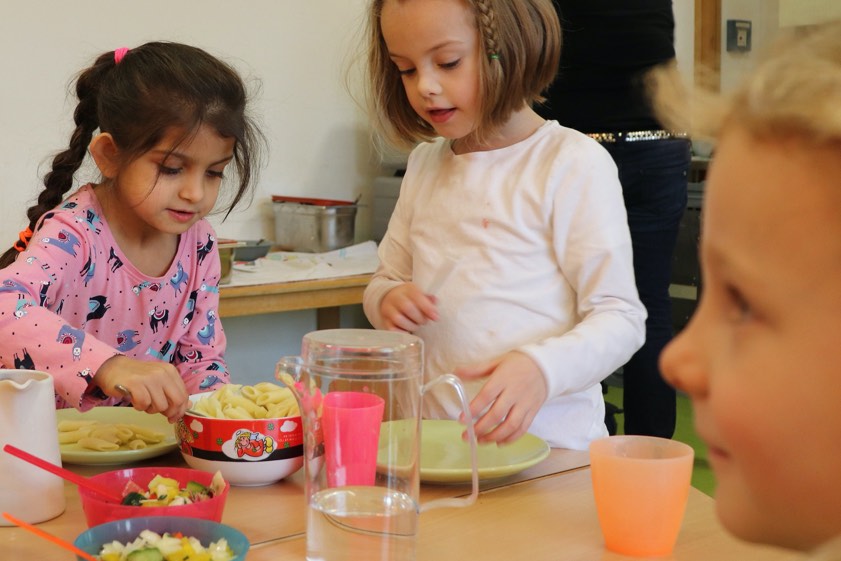 Mittagessen in der Kita "St. Johannes". Foto: Stadtverwaltung