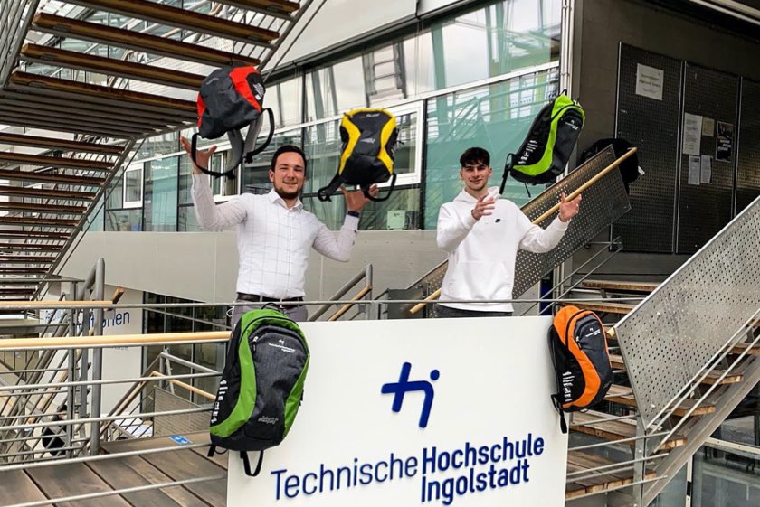 Die Rucksäcke für die THI-Erstsemester konnten diesmal nicht persönlich übergeben werden. Sie warten aber in den jeweiligen Fakultäten auf ihre Empfänger. Foto: THI