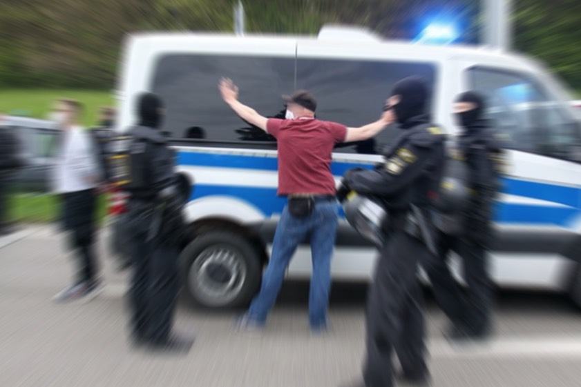 Nach der Blockade-Aktion gab es an der A9-Anschlussstelle Ingolstadt-Nord eine große Polizei-Kontrolle. Foto: vifogra