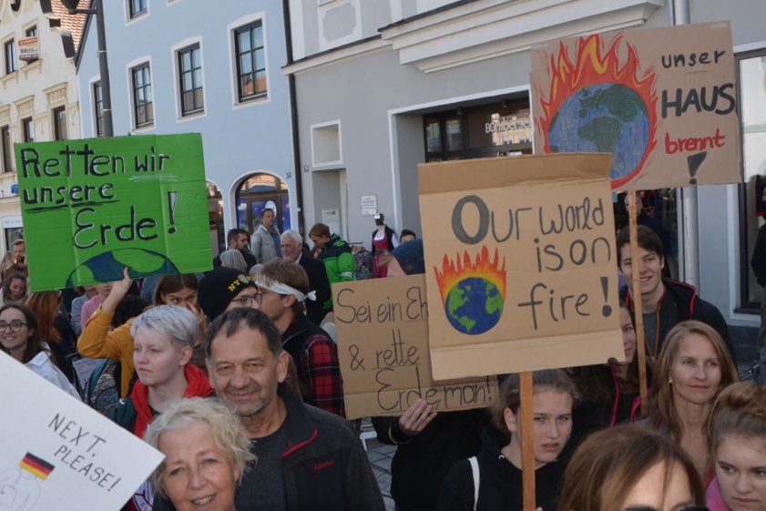 Archivfoto von einer "Fridays For Future"-Demo im September 2019 in Pfaffenhofen.