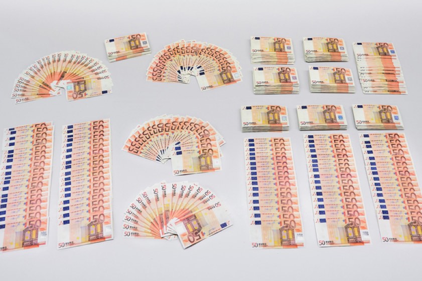 Sichergestelltes Falschgeld. Foto: LKA