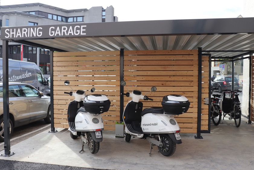 Die Sharing-Garage in Pfaffenhofen.