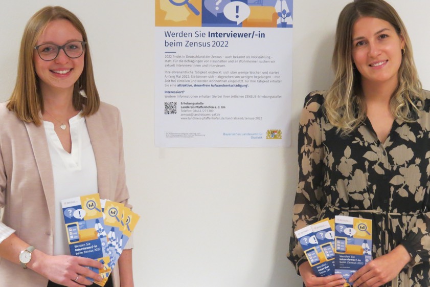 Carina Paula (links) und Carina Binzer von der Erhebungsstelle für den Landkreis Pfaffenhofen. Archivfoto: Rottler