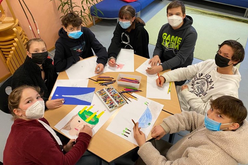 Schülerinnen und Schüler der Klasse 7/8 GT der Anna-Kittenbacher-Schule in Pfaffenhofen. Foto: Anna-Kittenbacher-Schule