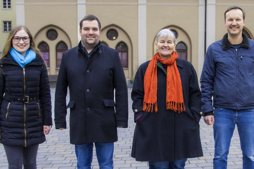 Von links: Anna Summerer, Richard Fischer, Judith Neumair, Nicolas Deskau. Foto: ÖDP