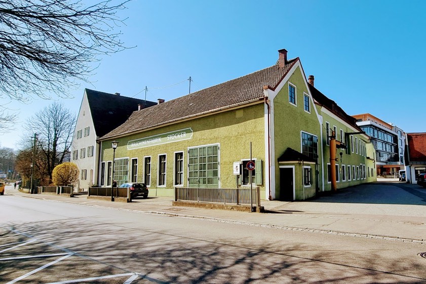 Die Stocker-Maschinenhalle in Pfaffenhofen.