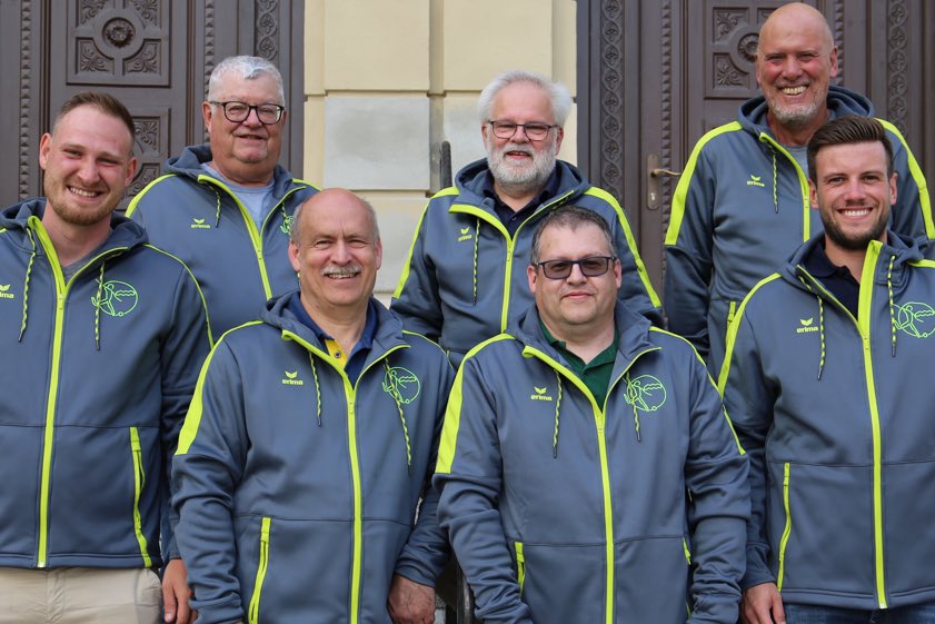 Von links: Markus Treittinger, Ralph Steffen, Jürgen Nowak, Robert Schröder, Stefan Hagl, Heiner Bosse, Florian Daiber. Foto: Martina Schneider