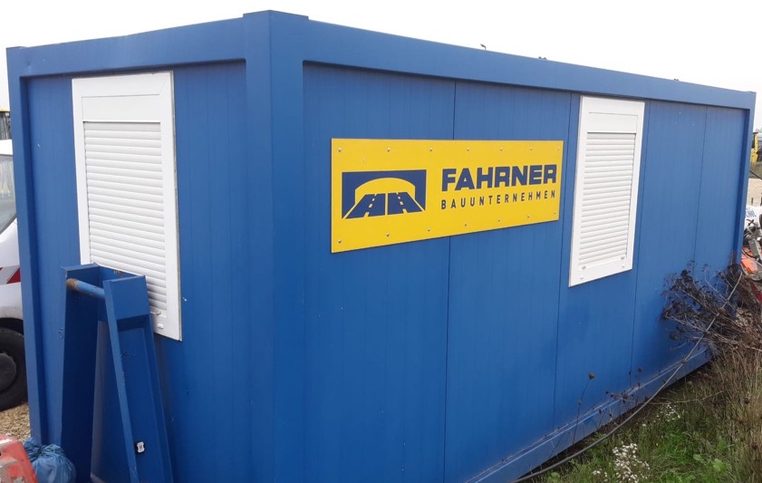 Das Foto zeigt einen baugleichen Container der Firma Fahrner. Quelle: Fahrner