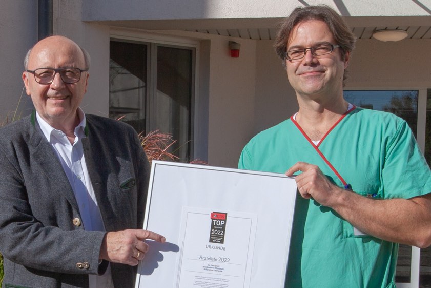 Otto Dietl (rechts) und Martin Neumeyer. Foto: Heckl