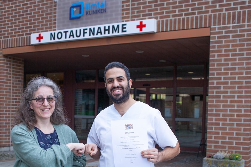 Silvia Jäger und Marouan Trabelsi. Foto: Heckl