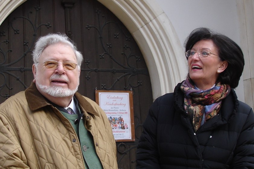 Der verstorbene Georg Schneider zusammen mit seiner Frau Margareta in Kelheim. Das Bild entstand im Februar 2008 anlässlich seines 80. Geburtstags. Archivfotos: Johann Brunner