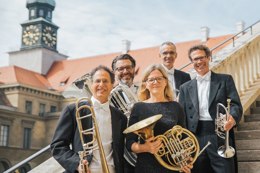 Das Blechbläser-Ensemble BR-Brass-Quintett eröffnet die Rathaus-Konzert-Saison 2023/24 am 26. November. Foto: BR Brass Quintett, Michael Reinecke