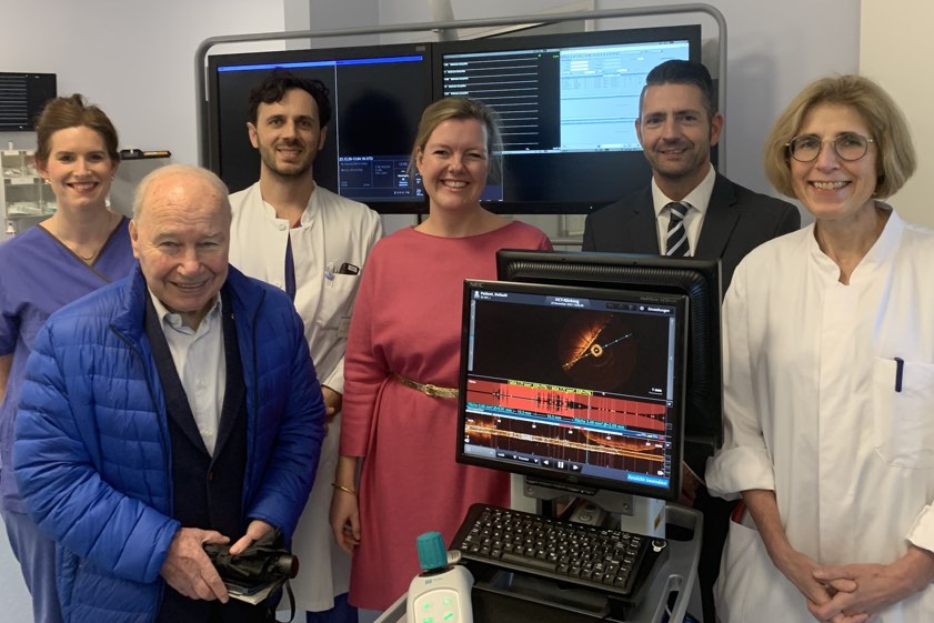 Von links: Bianca Schmid, Karsten Wettberg, Anri Dyrmishi, Maureen Sperling, Christian Degen, Andrea Riemenschneider-Müller. Foto: Müller