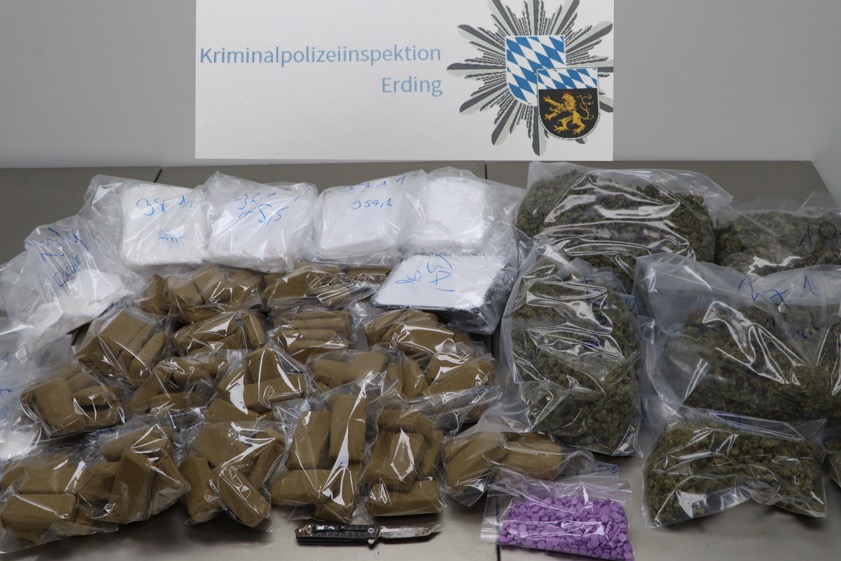 Sichergestellte Drogen. Foto: Polizei