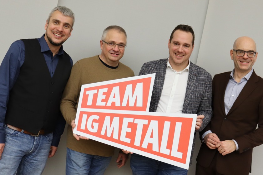 Christian Daiker (von links), Markus Endner, Andreas Domke und Thomas Pretzl. Foto: Carina Bachesz