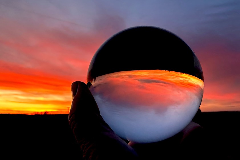Sonnenuntergang bei Scheyern. Foto: Ludwig Schrätzenstaller